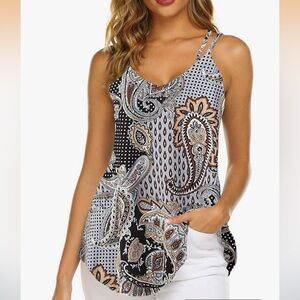 Paisley Camisole Tank Top